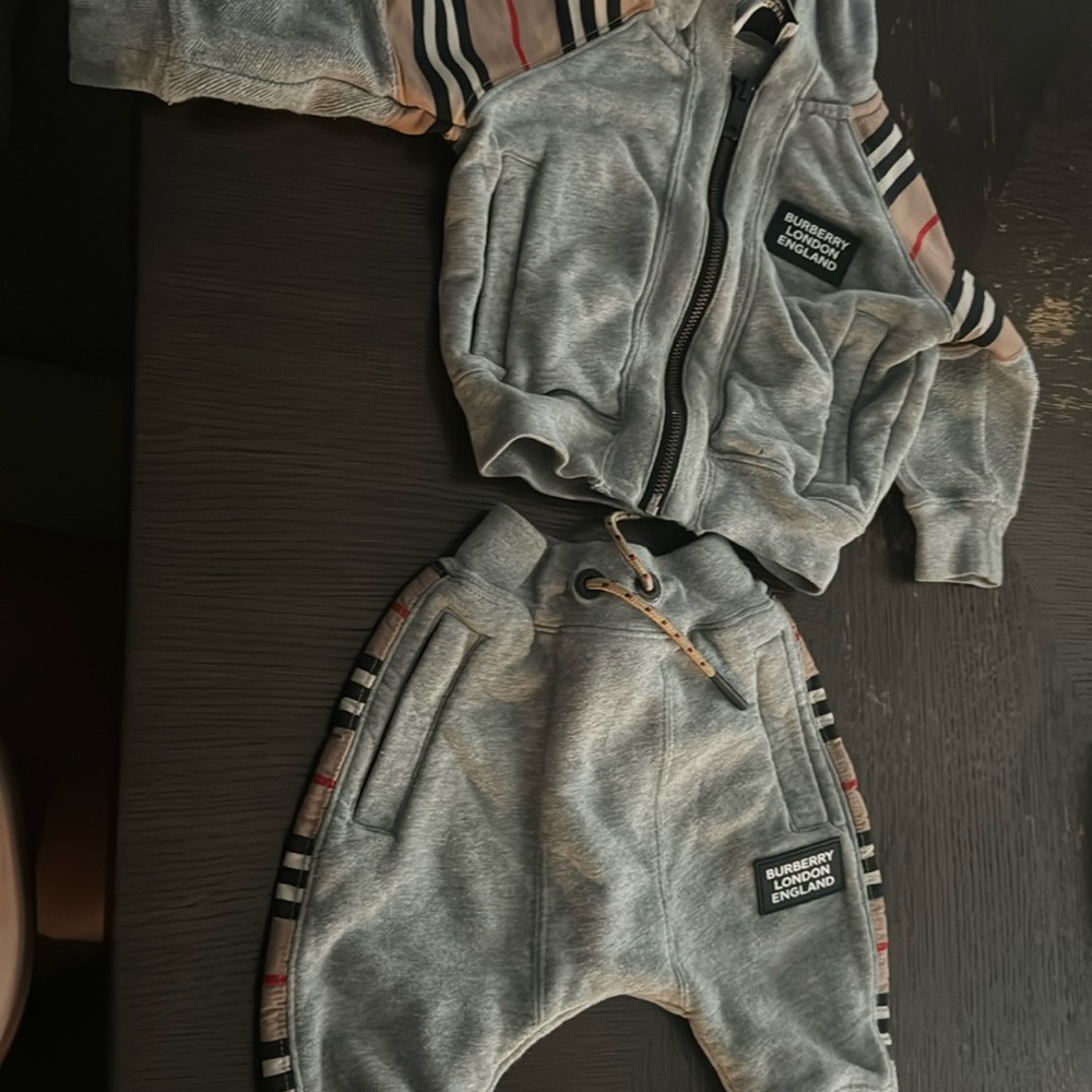 Gently used track suit Burberry
